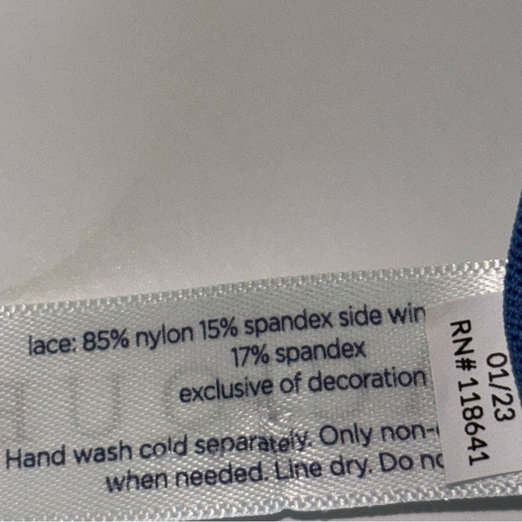 Cacique Lace Longline Lightly Lined French Balconette Bra Blue 40C - Picture 9 of 9